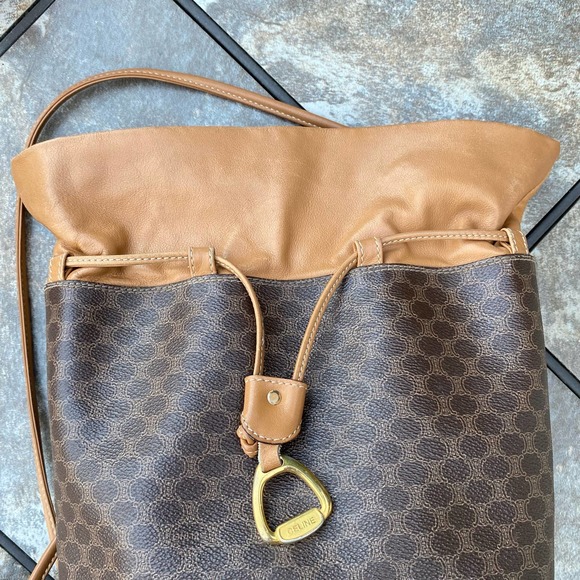 Celine Vintage Macadam Drawstring Bucket Bag - Picture 8 of 16